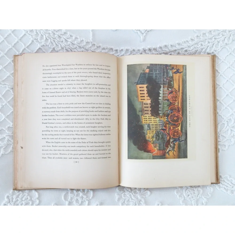 Mr. Currier and Mr. Ives by Russel Crouse 1930 Hardcover Illustrated Art Book